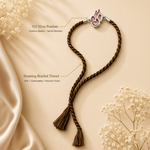 Load image into Gallery viewer, Raksha By Silver Ocean | Divine Om Silver Rakhi