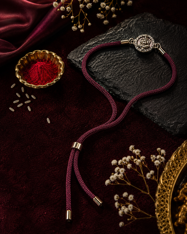 Raksha By Silver Ocean | Divine Ganesha Silver Rakhi
