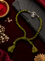 Load image into Gallery viewer, Raksha By Silver Ocean | Divine Hanuman Silver Rakhi