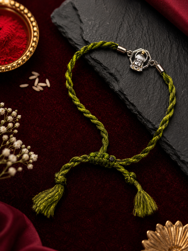Raksha By Silver Ocean | Divine Hanuman Silver Rakhi